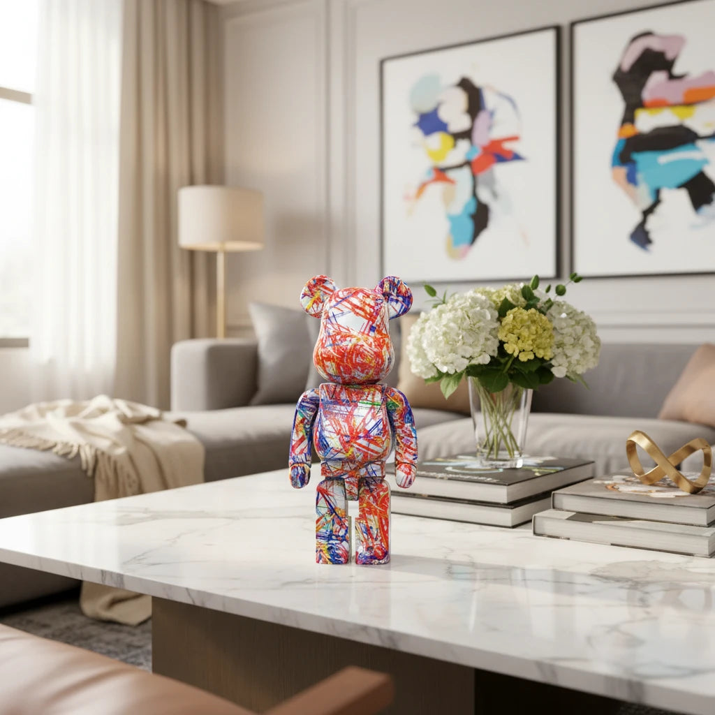 Figurine Art Toy "Graffiti Bear" – Sculpture Street Art & Pop Culture